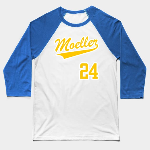 Ken Griffey Jr MOELLER Away Jersey (Front & Back Print) Baseball T-Shirt by darklordpug